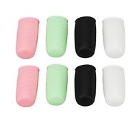 Generic Proofing Elastic Sleeve Set Soft Silicone Toiletry Covers for Shampoo Bottles & Cosmetics, 8pcs Travel Toiletry Elastic Sleeve for Outdoor Camping, Pink Green Black White