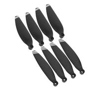 Generic Propellers Blade High Strength Light Weight Accessory for Mini, Black with Gold Edge, 8 Pcs + Screwdriver, Easy Replacement for Professional Pilots (black silver edge)