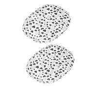 Generic Protective Cover Case for IOS Headset, Shatterproof Silicone Material, Adaptive Design, Travel-Friendly, Cute Pattern for Fashion-Conscious Individuals (black and white love heart)