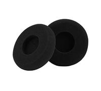 Generic Protein Leather Memory Foam Ear Pads Soft Soundproof Bass Enhancing Earmuffs for GRADO SR60 SR80 SR225 M1 M2 Headphones Black Size 7.8x7.8x1.9cm Pack of 2