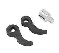 Generic Pry Bar Wrench Adaptor Head Versatile CRV Steel 3/8 Star 1/2 Square Drive for Heavy Duty Prying and Lifting Use Professionals 3 PCS
