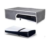 Generic PS5 Pro Console Dust Cover, Horizontal Dust Protector, Anti-Scratch, Waterproof, Oxford Cloth, Grey