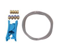 Generic PTFE Tube Kit Replacement For 3D Printer With Tube Cutters 4 M6 4 M10 Pneumatic Fittings for 1 75MM Filament High Temperature Durable Smooth Filament Supply Direct Drive