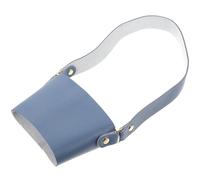 Generic Pu Leather Coffee Cup Sleeve with Handle Design Drink Carrier, Heat Resistant Handheld Coffee Cup Holder, Long Strap Portable Beverage Holder for Travel and Daily Use