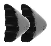 Generic Pu Shoe Toe Filler Inserts Adjustable and Reusable for Women Too Big Shoe Inserts Soft Black Toe Plugs 1 Pair Suitable for High Heels