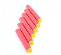 Generic Pump Action 6Pcs Soft Suction Cup Darts for Toy Gun Red for Boys and Girls 8 Years and Up, Plastic & Foam Material