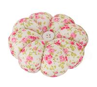Generic Pumpkin Shape Pin Cushion with Elastic Wristband, Cute Cartoon Strong Needle Collector for Bead Pin Bag Sewing, Ideal Sewing Mother's Day (Flower Shape)