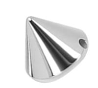 Generic Punk Style Spike Cone Studs Set of 200 Durable Plastic Rivets 8x8mm Ideal for Fashion Accessories (Silver)