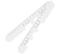 Generic Pupillary Distance Ruler for Dispensing Opticians Convenient Support for Accurate Optical Pupil Distance Measurement Made of Sturdy Abs Material 2pcs the Optical Industry