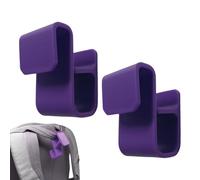 Generic Purple ABS Storage Hook - 2X Over The Surface Hooks, Portable, Lightweight, Groceries, Handbags, Sports Equipment, Coats, Hats, Umbrellas, Other Necessities