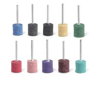 Generic PurpleT 1/10/50Pcs 3mm Shank Nylon Fibre Abrasive Point Non-woven Polishing Grinding Head Rotay Power Air Tools Grinding Head