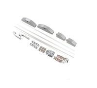 Generic Push Bar Lock Durable Fire Escape Lock Easy Door Opening for Shopping Mall Factory Use Stainless Steel Gray (Double Locking Point)