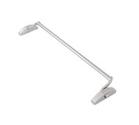 Generic Push Bar Lock Durable Fire Escape Lock Easy Door Opening for Shopping Mall Factory Use Stainless Steel Gray (Single Locking Point)