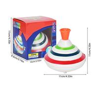 Generic Push Down Spinning Top Toy with Light and Music, Fun and Play for Kids, Great for Coordinated Exercises, 4.33 Inch Size (Colorful)