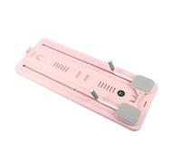 Generic Push-Up Board Ab Wheel, Portable Abdominal Training Device 4 in 1 with Bands for Home Gym (Pink)