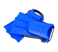Generic PVC Children Snorkeling Short Flippers Swimming Training Fins with Streamline Frame Double Channel Drain Hole Soft Shoe Cover for Diving Comfort Lightweight (25-30 yards)