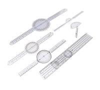 Generic PVC Material 6PCS Goniometer Set for Joint Measurement Physical Therapists and Students Home Use, Ideal for Range of Motion Evaluation