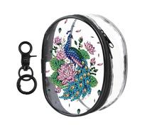 Generic PVC Partial Special Shaped Peacock DIY Transparent Wallet Purse