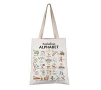 Generic PYOUL Australia Lover Gift Australian Alphabet Tote Bag Australian Local Handbag Australia Vacation Souvenir Gift (Australian Alphabet Tote)