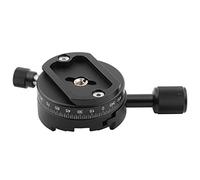 Generic QJ-01 360° Rotatable Aluminum Alloy Tripod Head with Scale Level for Panoramic and Photography