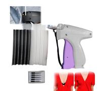 Generic Quick Clothing Fixer Portable Mini Stitch Hemming Gun for On-the-Go Sewing Enthusiasts, ABS Steel Garment Tool Kit for Home Use (White)