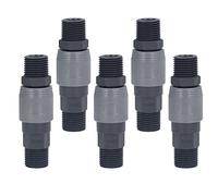 Generic Quick Connect Hose Fitting Set, Reliable Self Locking Connectors for Automotive and Industrial Use, 5 Pack PVC, 13mm/16mm/20mm (SM+PM-40)