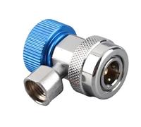Generic Quick Connector Coupler Adapter Extractor Valve Reliable and Safe for A/C Systems 1/4 Inch Flare for A/C Set(R-134A) Side Mounting for R134 A/Low High (Blue Low Voltage)