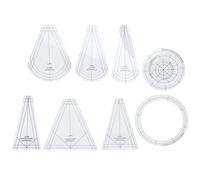 Generic Quilting Rulers Set Durable Transparent Acrylic Sewing Templates for Crafting Suitable for Most People
