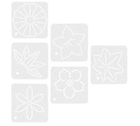 Generic Quilting Templates Create Quilts 6pcs Sewing Stencils Flower Design Made of Sturdy Pp Material and Increase Creativity with Reusable Craft for Patchwork Projects