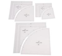 Generic Quilting Templates Efficient Large Quilting Rulers 10 8 6in with 1/4in Seam Allowance for Sewing Projects Craft Tool