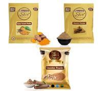Generic QURA kasturi haldi Powder,Wild Turmeric Powder,kasturi manjal-50g,Chandan Powder,Sandalwood powder-50g,mulethi Powder,Licorice Powder,Licorice Root Powder,Yashtimadhu Powder-50g