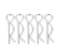 Generic R Cotter Pin R Clip Retaining Pin Fastening Clip Zinc Plated Metal 2.5mm 45mm 10pcs for Projects (2.5*45mm (10pcs))