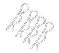 Generic R Cotter Pin R Clip Retaining Pin Fastening Clip Zinc Plated Metal 2.5mm 45mm 10pcs for Projects (1.6*28mm (30pcs))