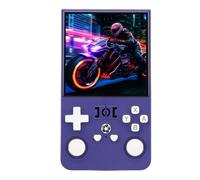 Generic R36MAX Retro Handheld Game Console 4 Inch HD Display Powerful RK3326 Chipset for Classic Game Lovers Portable Gaming Console for Kids (Indigo Blue)