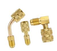 Generic R410A Refrigerants Adapters Heavy Duty Brasses Build for Split Air Conditioners Unit Without Tool Required Refrigerants Fitting Resistant HVAC Adapters