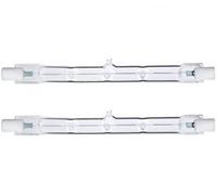 Generic R7s Linear Halogen Bulbs 200W = 300W, Eco Halogen Energy Saving Floodlight Security Light Bulbs J118, Linear Halogen Floodlight 118mm Length, 4600 Lumen - Pack of 2