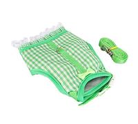 Generic Rabbit Harness with Durable Cute Seat Belt Buckle, Adjustable Strap, Small Pet Vest and Leash, Lace Hem for Guinea Pig Chinchilla (M)