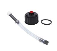 Generic Racing Fuel Filler Hose Kit, High Grade PVC Material for High Pressure Temperature, with Hose Jug Cap Sealing Ring, for 3 5 5. Gallon Fuel Jugs Tractor VP Gas Can (Gray)