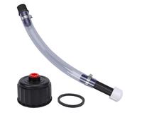 Generic Racing Fuel Filler Hose Kit, High Grade PVC Material for High Pressure Temperature, with Hose Jug Cap Sealing Ring, for 3 5 5. Gallon Fuel Jugs Tractor VP Gas Can (Black)