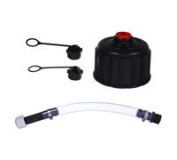 Generic Racing Fuel Hose Cap for Gasoline Container and Tank, Black PVC Plastic with Precision Design and High Temperature Resistant Features, for Car Refuelling and Racing Applications