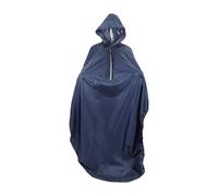 Generic Rain Poncho Rain Cape Cover Portable Waterproof Raincoat Waterproof for Elderly Camping Activity Travel, Navy Blue