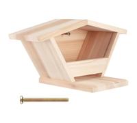 Generic Rainproof Nest Box Sloped Roof, Mourning Nesting Box, Hanging Pigeon Habitat Outdoor, Easy Install Garden Decor Houses, Wooden Bird House Outside