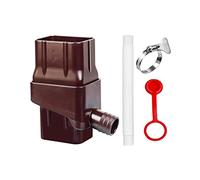 Generic Rainwater Collector, Rainwater Collection System, Roof Water Diverter, Connection Coil, Easy Maintenance, Made of PP, for Houseplants, G, Brown