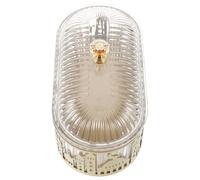Generic Ramadan Tray with Lid, Large Storage Capacity Iron Middle Eastern Style and Multilayer Design, Versatile Decorative Tray for Tabletop Decor and Fits on Desks