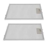 Generic Range Hood Grease Filter Metal Mesh 2Pcs Cooker Hood Vent Replacement Household Kitchen Supplies Easy Fit 260×320×9Mm