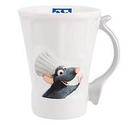 Generic Ratatouille Chef Remy Mug, 12 oz, Round, White, Vintage/Classic, Hand Wash, Adult