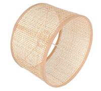 Generic Rattan Pendant Light Decorative Lampshade E27 Socket Mesh Woven Ceiling Light Cover for Kitchen