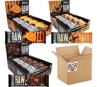 Generic Raw Chocolate Orange, Peanut Butter & Brownie Protein Flapjack Bar 75g | Pick any flavour & number of bars