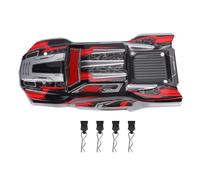 Generic RC Car Body Shell, Replacement PC Shell with Graffiti Design for SCY16101 SCY16102 SY16101PRO SY16102PRO 1:16 4WD Off Road Remote Control Trucks (Red)