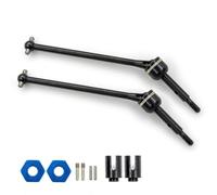 Generic RC Car Drive Shaft Steel Drivetrain Component with Ball Universal Joint and Cylindrical Drive Ends for 1/10 Scale Control Model Cars Including, Rear